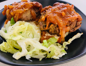 Salisbury Steak with Cauli Mash - Keto - GF-frozen