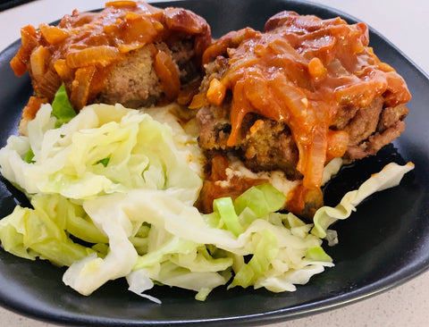 Salisbury Steak with Cauli Mash - Keto - GF-frozen